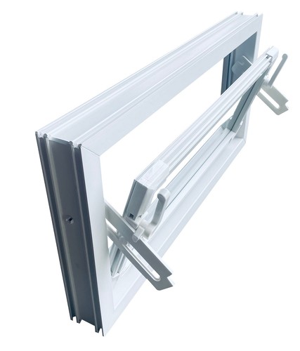 Kellerfenster weiß 600 - , x
