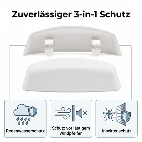 30x weiß fensterschlitzkappen - 30x,