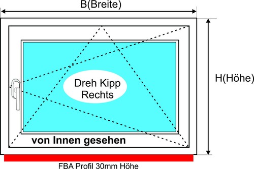 Kellerfenster weiß - , od